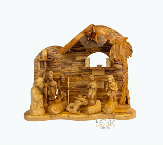 12 Set Nativity Scene w/ Music Box